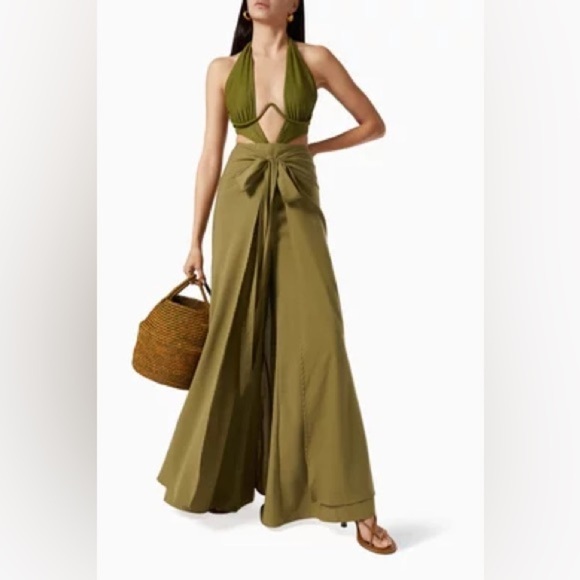 Andrea Iyamah Wrap Thema pants NWT - Green - Picture 4 of 7